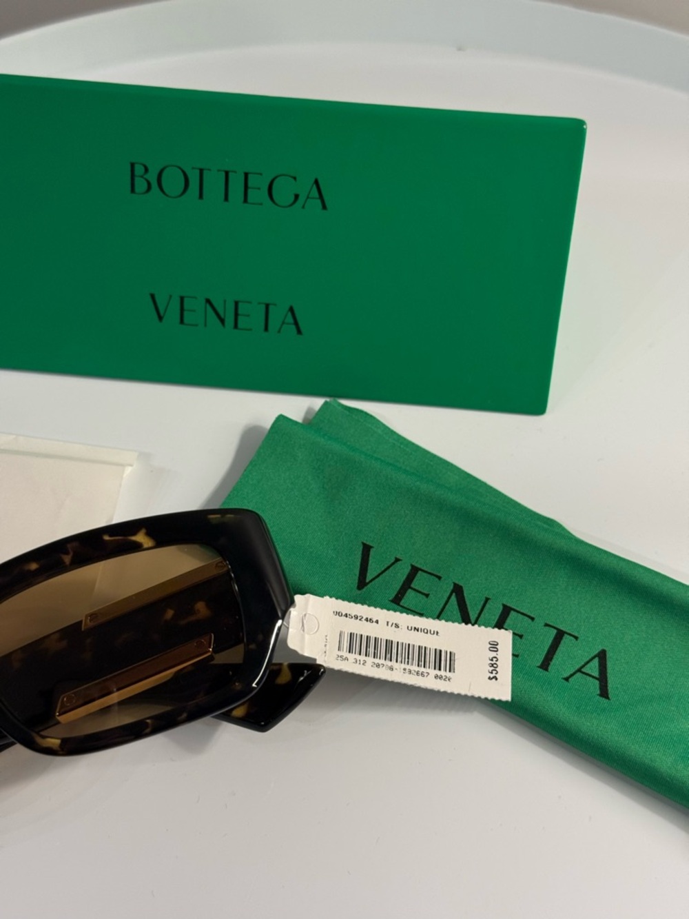 Bottega Veneta Rectangular Women’s Sunglasses (Brand New, Authentic) - Picture 4 of 6